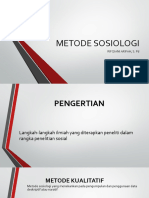 Metode Sosiologi
