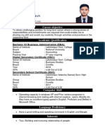 Nashat Rahaman 'S CV