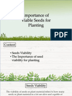1.6. Importance of Viable Seeds For Planting