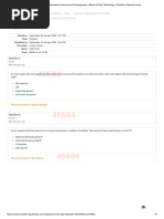 Operations Security and Cryptography - Bases of Web Technology - PostQuiz - Attempt Review