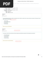 Information and Network Security - PostQuiz - Attempt Review