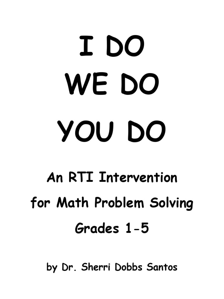 Math I Do We Do You Do Final | PDF | Science | Behavior Modification