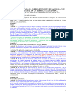 Ley 27.621. Ley para La Implementación de La Educación Ambiental Integral en La República Argentina