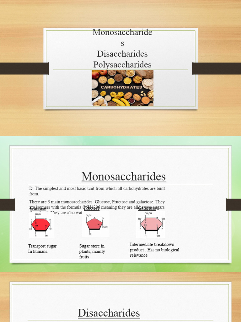 Saccharides | Download Free PDF | Carbohydrates | Glucose
