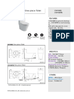 One-Piece Toilet: CW166B CW166PB