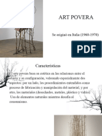 Estilos Artísticos Universales. ART POVERA