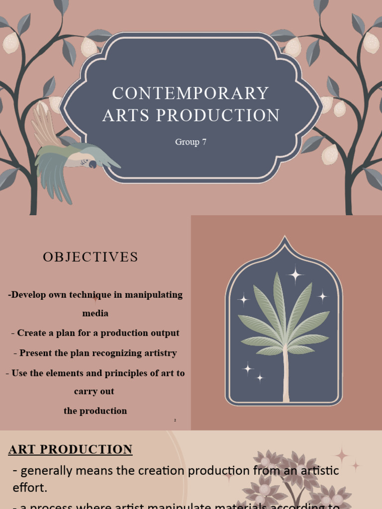 Contemporary Arts Production PDF Creativity Learning