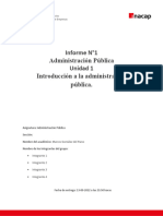 Informe N°1 Administración Pública 2022