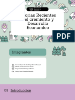 Teorias Recientes Del Cremiento y Desarrollo Economico