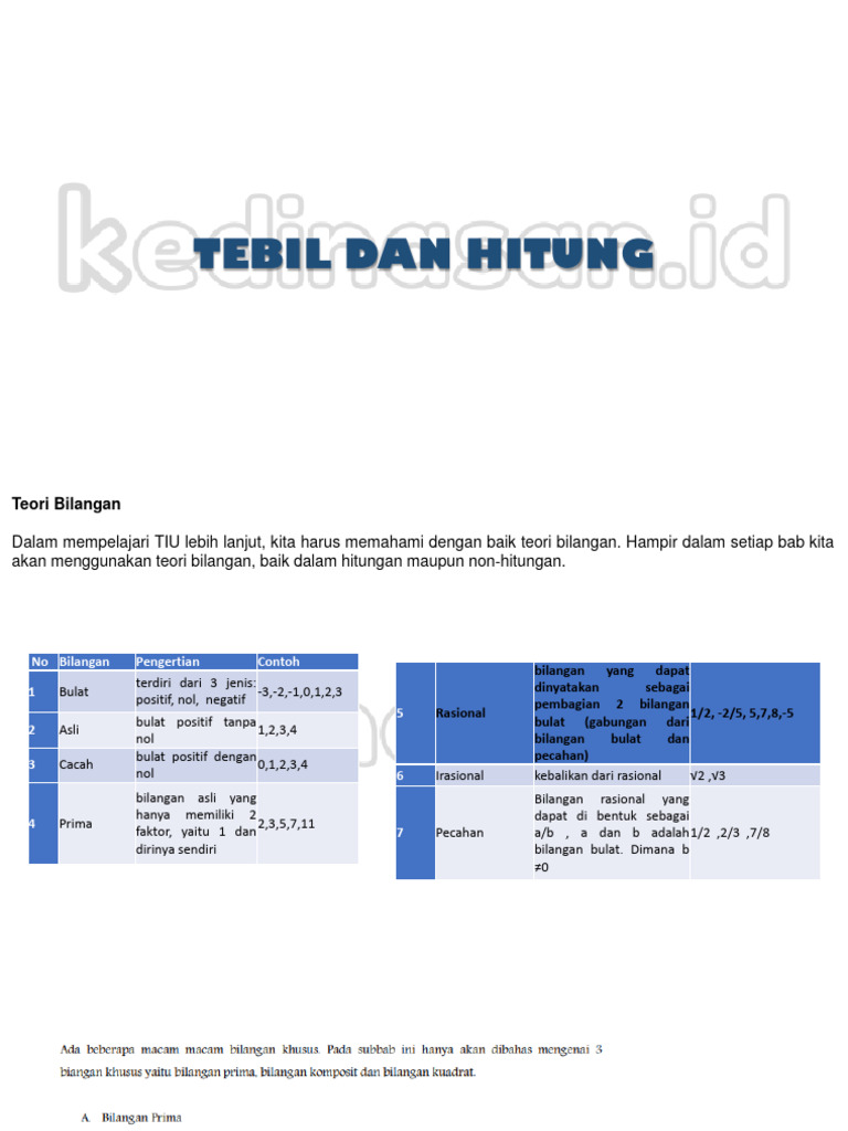 Teori Bilangan Dan Berhitung 2 Pdf