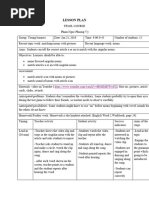 Lesson Plan - TESOL