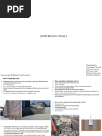 Diaphragm Wall Construction Guide | PDF | Concrete | Building Materials