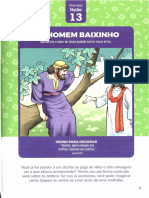 Lição 13. Um homem baixinho - Primários