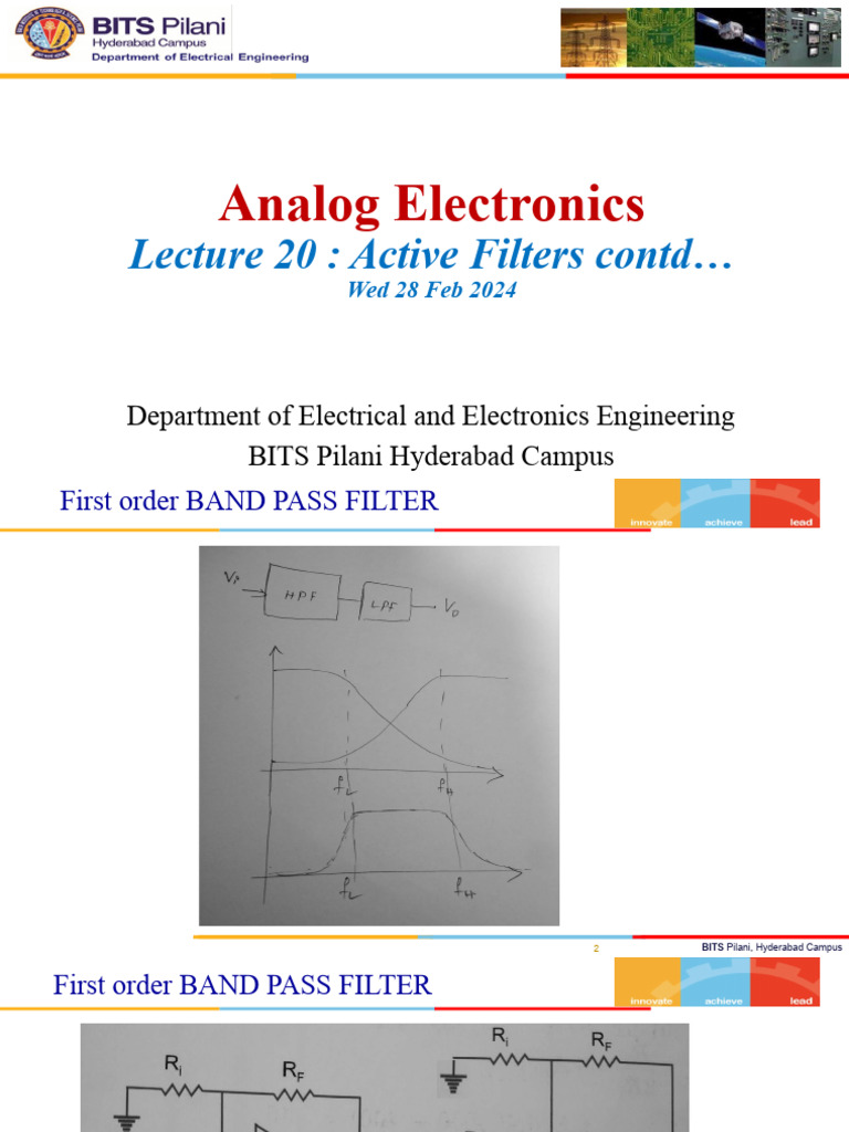 Active Filters: Design and Analysis | PDF | Low Pass Filter | Analog ...