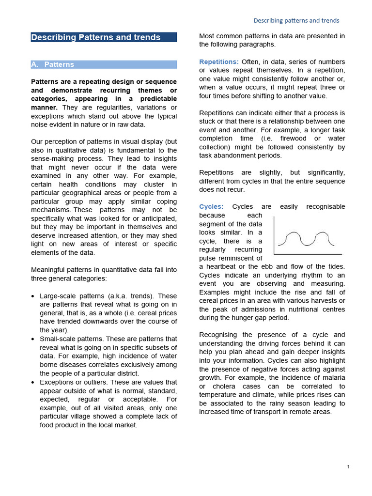 Understanding Data Patterns and Trends | PDF | Verb | Adverb