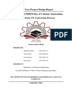 Poduction of 1,500 MTPD of Calcium Ammonium Nitrate From CN Conversion Process