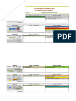 Calendário Acadêmico - Técnico Integrado - 2019