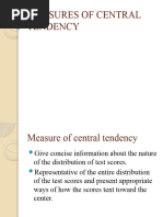 Measures of Central Tendency