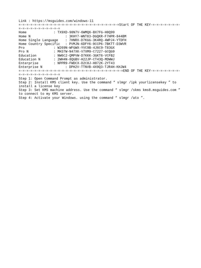 Windows 11 activator pdf