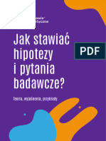 Jak Stawiac Hipotezy I Pytania Badawcze