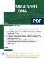 Lesson 3 Recombinant DNA
