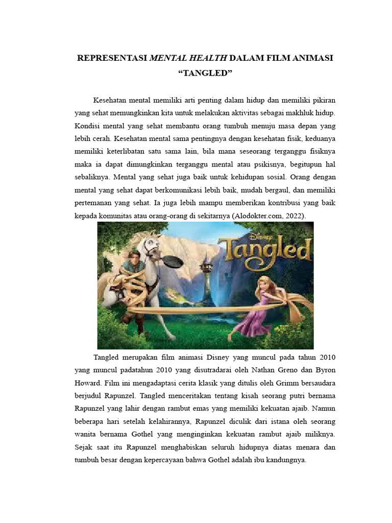 Kesehatan Mental dalam Film Tangled | PDF