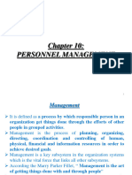 Personnel Management