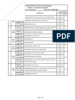 Seating B.tech Viii, Mca Iv