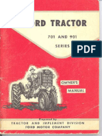 Ford 701 901 Tractors Operator's Manual PDF