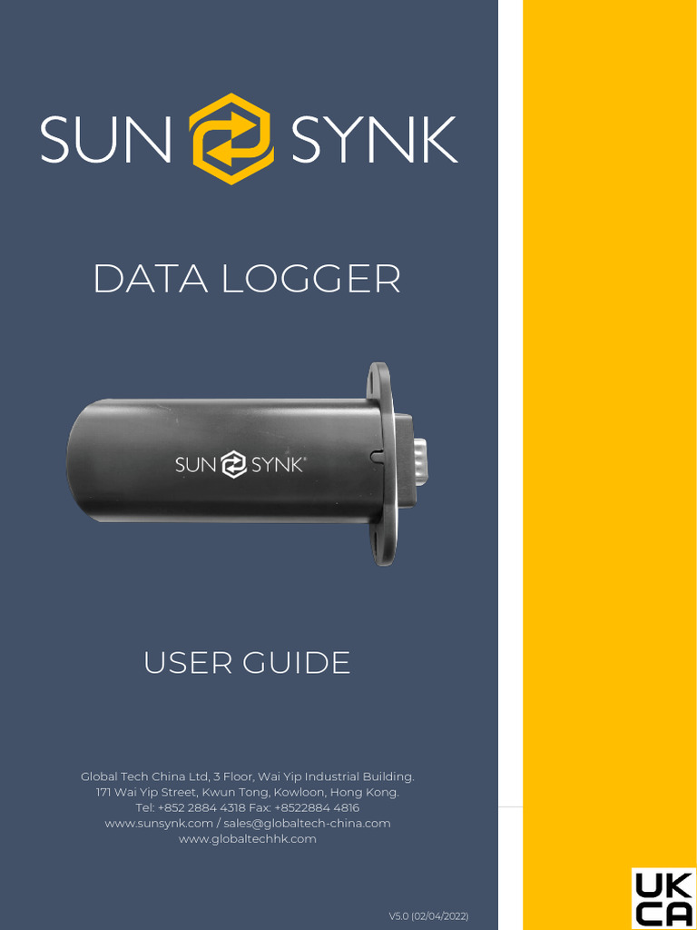 SunSynk Data Logger Guide v5 PDF Wi Fi Password