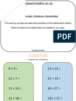 2 Digit Decimals Multiplying Demonstration 1