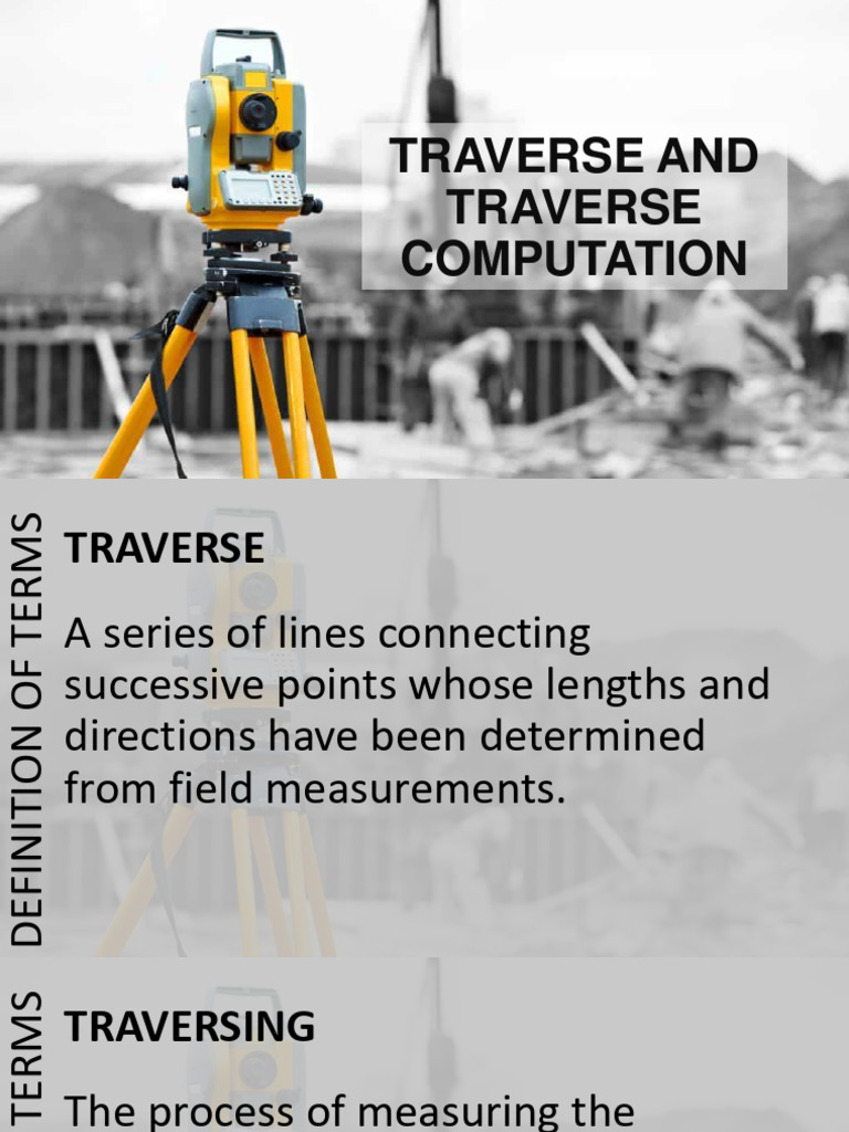 006 Traverses | PDF | Angle | Latitude