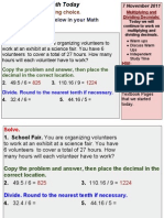 Fractions, Decimals, Percents Day 10, 2011-2012