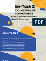 Mini-Task 2 m100 History of Mathematics