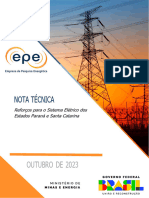 EPE-DeE-NT-014 - 2023-Rev1 Reforços para o Sistema Elétrico Dos Estados Paraná e Santa Catarina