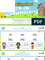 Spelling Shed 2022 - Stage 1 - Lesson 1 - Words Ending With FF, LL, SS, ZZ and CK - Presentation