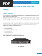 H3C SecPath L5000 Series Load Balancing Devices Data Sheet