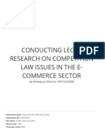 Conducting Legal Research On Competition Law Issues in The E-Commerce Sector