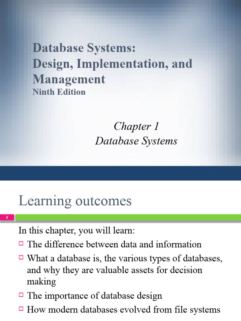 Topic 1 Database Concepts | PDF | Databases | Metadata