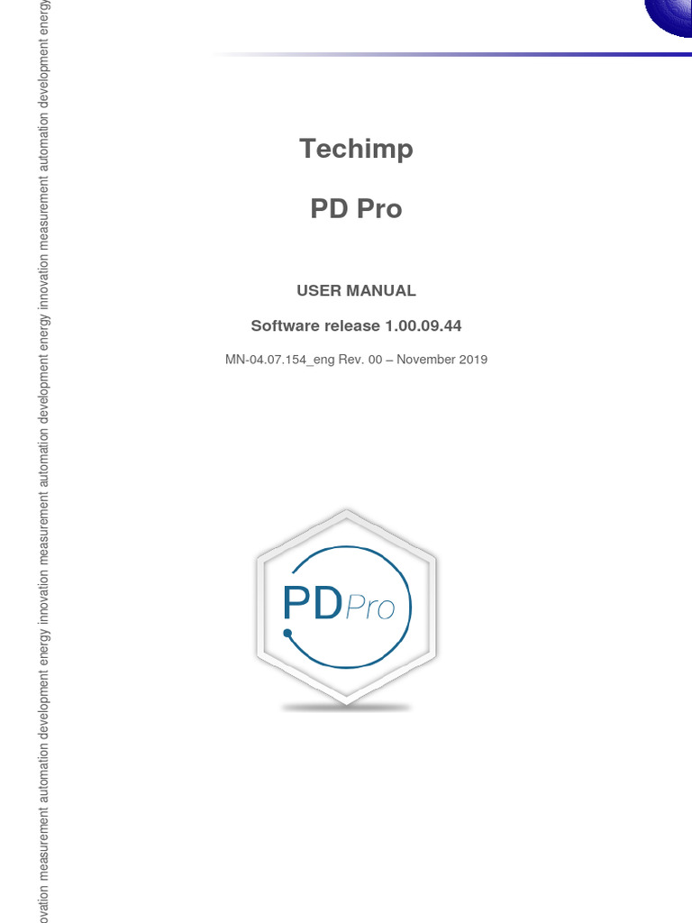 Techimp PD Pro User Manual 1.00.09.44 | PDF | Icon (Computing ...