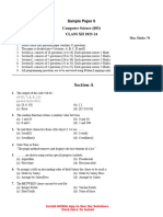 CS Sample Paper 6
