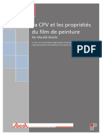 La CPV Et Les Propriétés Des Films de Peinture