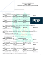 Tieng Anh 7 Friends Plus - Unit 7 - Test 2