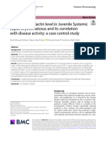 Circulating Prolactin Level in Juvenile Systemic Lupus Erythematosus and Its Correlation With Disease Activity: A Case Control Study