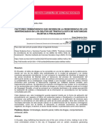 Factores Criminògenos Que Inciden en La Reincidencia de Los Sentenciados en Los Delitos de Tràfico Ilìcito de Sustancias Sujetas A Fiscalizaciòn