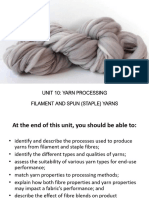 Unit 10 Slides - Yarn Processing