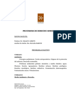 Programa Derecho Ambiental