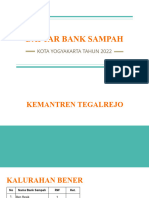 DAFTAR BANK SAMPAH 2022 Yogyakarta