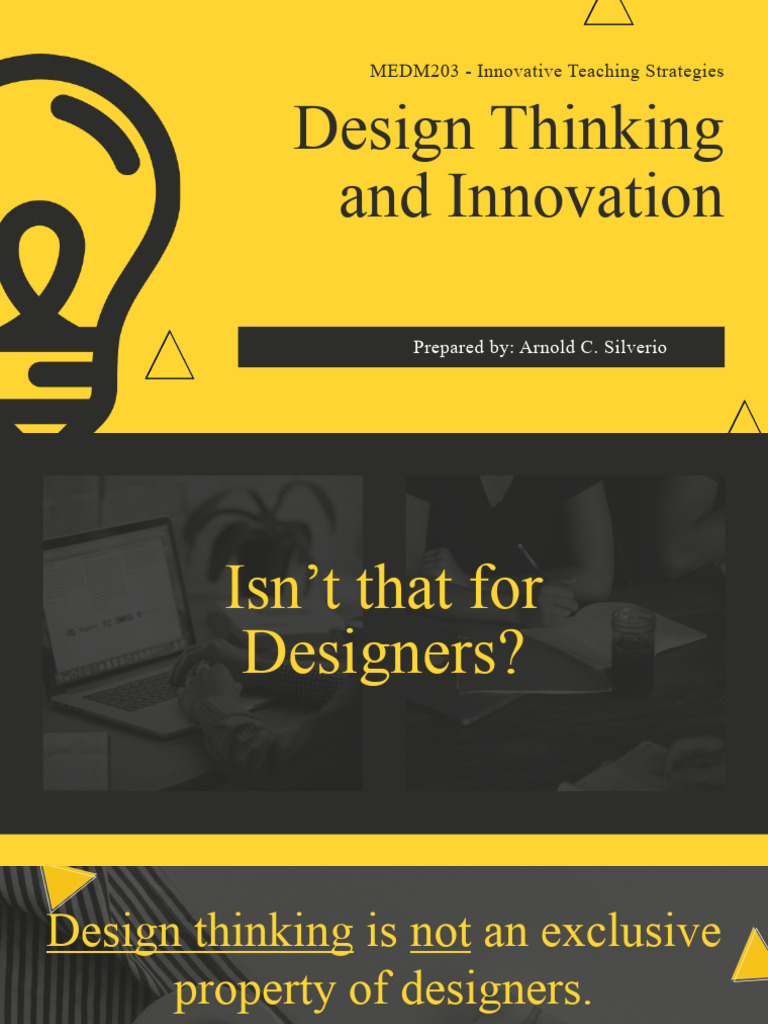Design Thinking for Innovation Strategies | PDF | Design Thinking ...