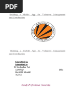 Building A Mobile App For Volunteer Management and Coordination